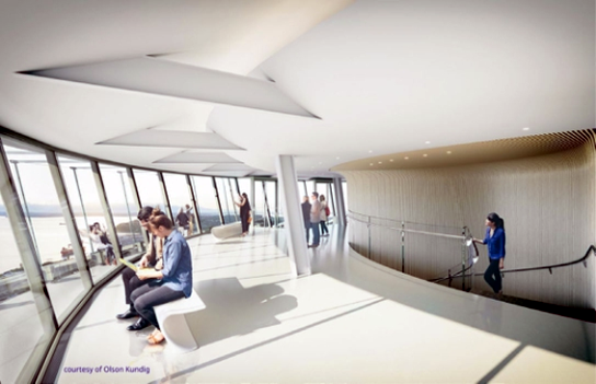Figure 10 (b) The restaurant level of the Space Needle after renovation. The image copyright belongs to Nic Lehoux.