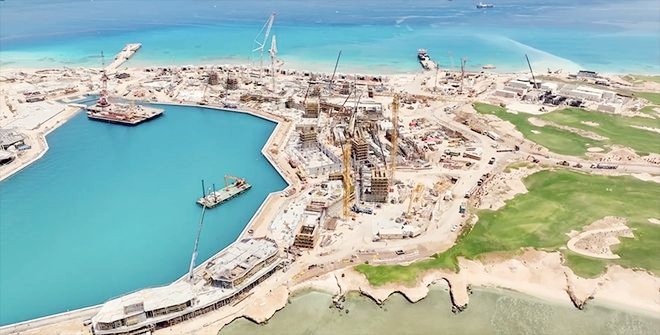 The latest construction site scene of NEOM project 2