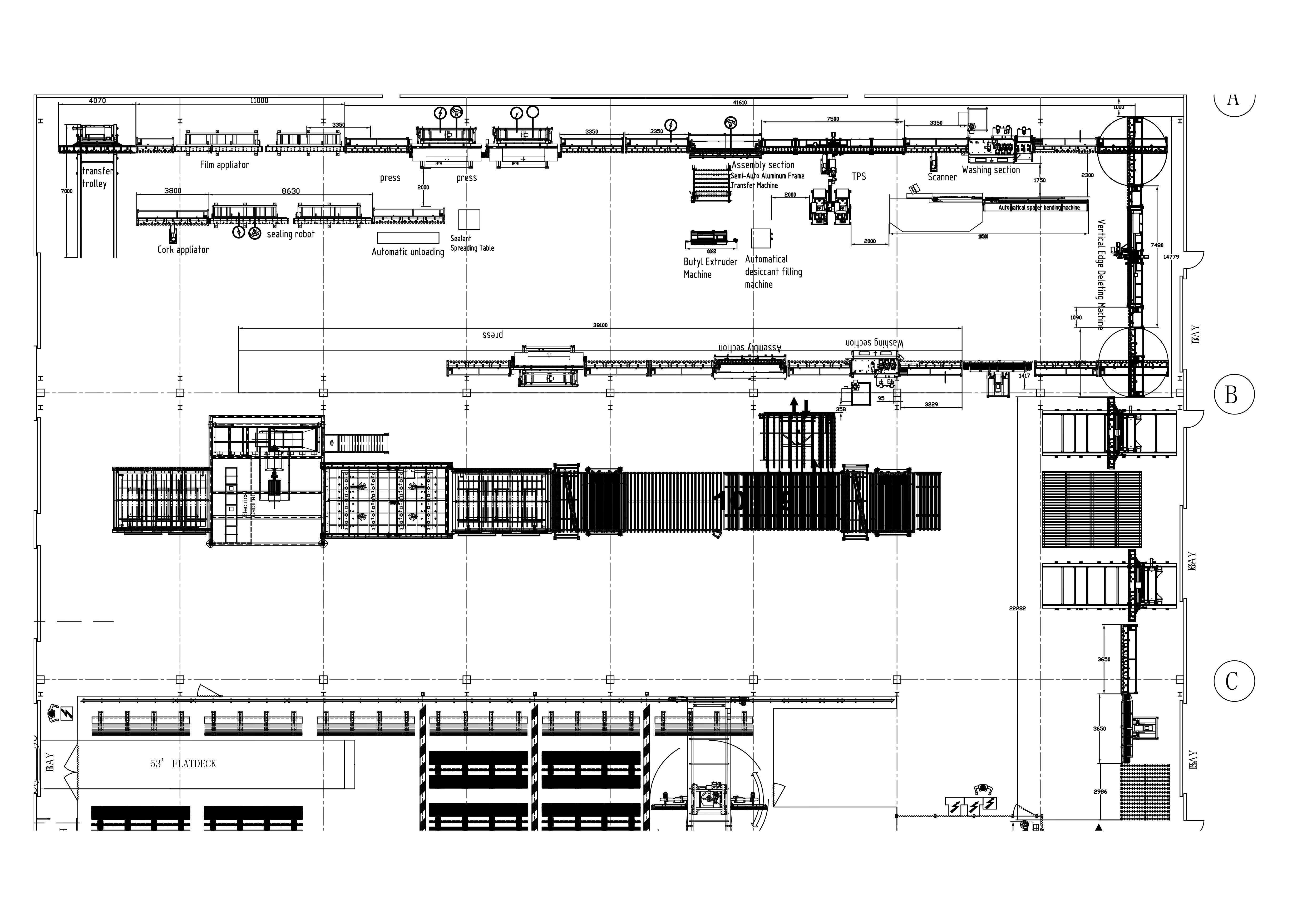 Línea de producción automática de vidrio aislante 2535 - Sección de clientes canadienses