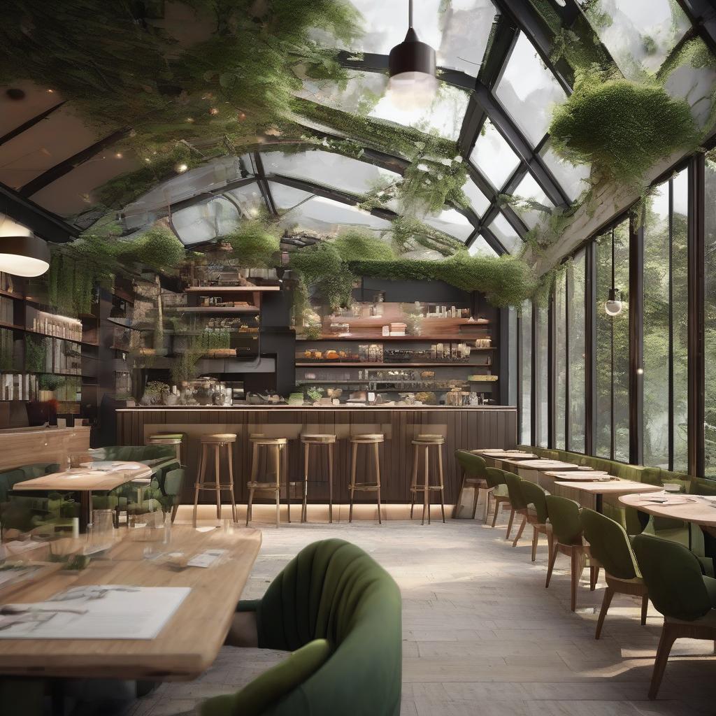 Design biophilique et permaculture dans notre coffee shop