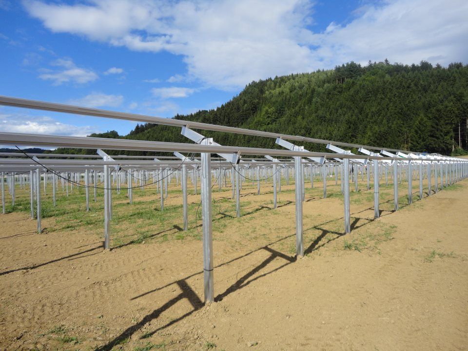 Ground Mounted Commercial Solar PV Panel Mounting System