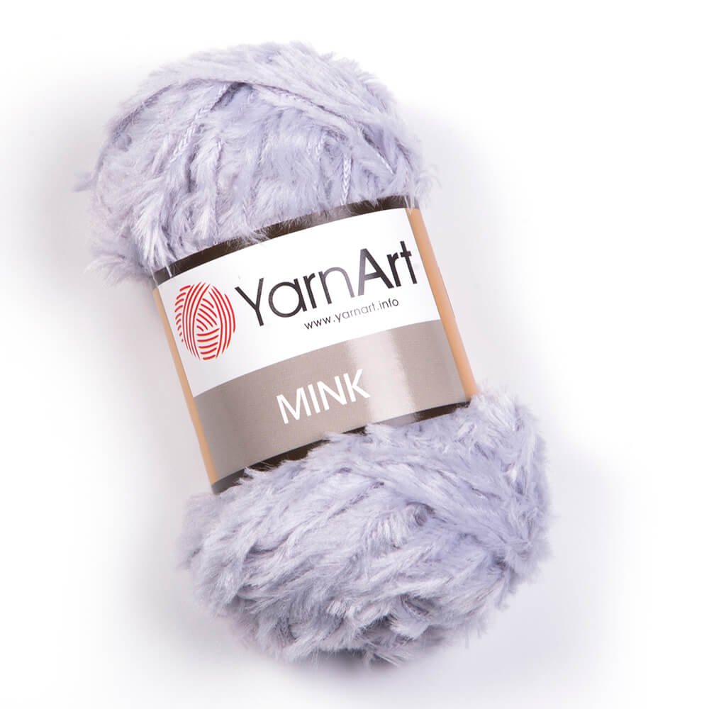 YarnArt Mink 50gr Fluffy Yarn, Eggplant Purple - 342 - Hobiumyarns