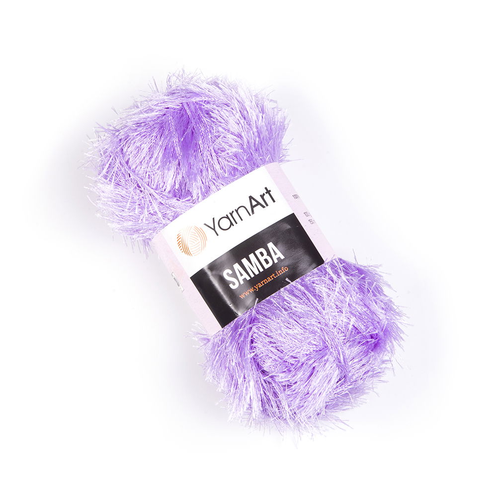 YARNART SAMBA Yarn, Eyelash Yarn, Fur Yarn, Purple Eyelash Yarn