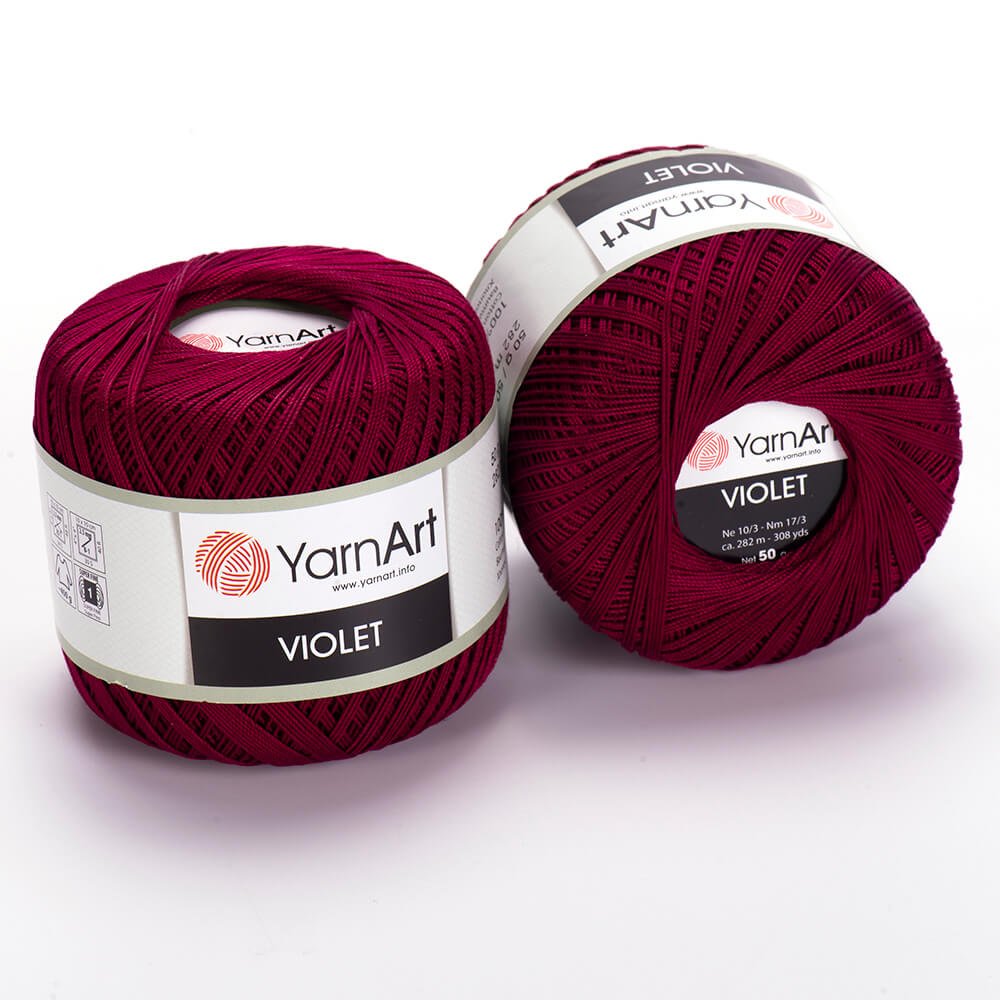 Yarnart Violet - Mercerized Lace Yarn Green - 6332