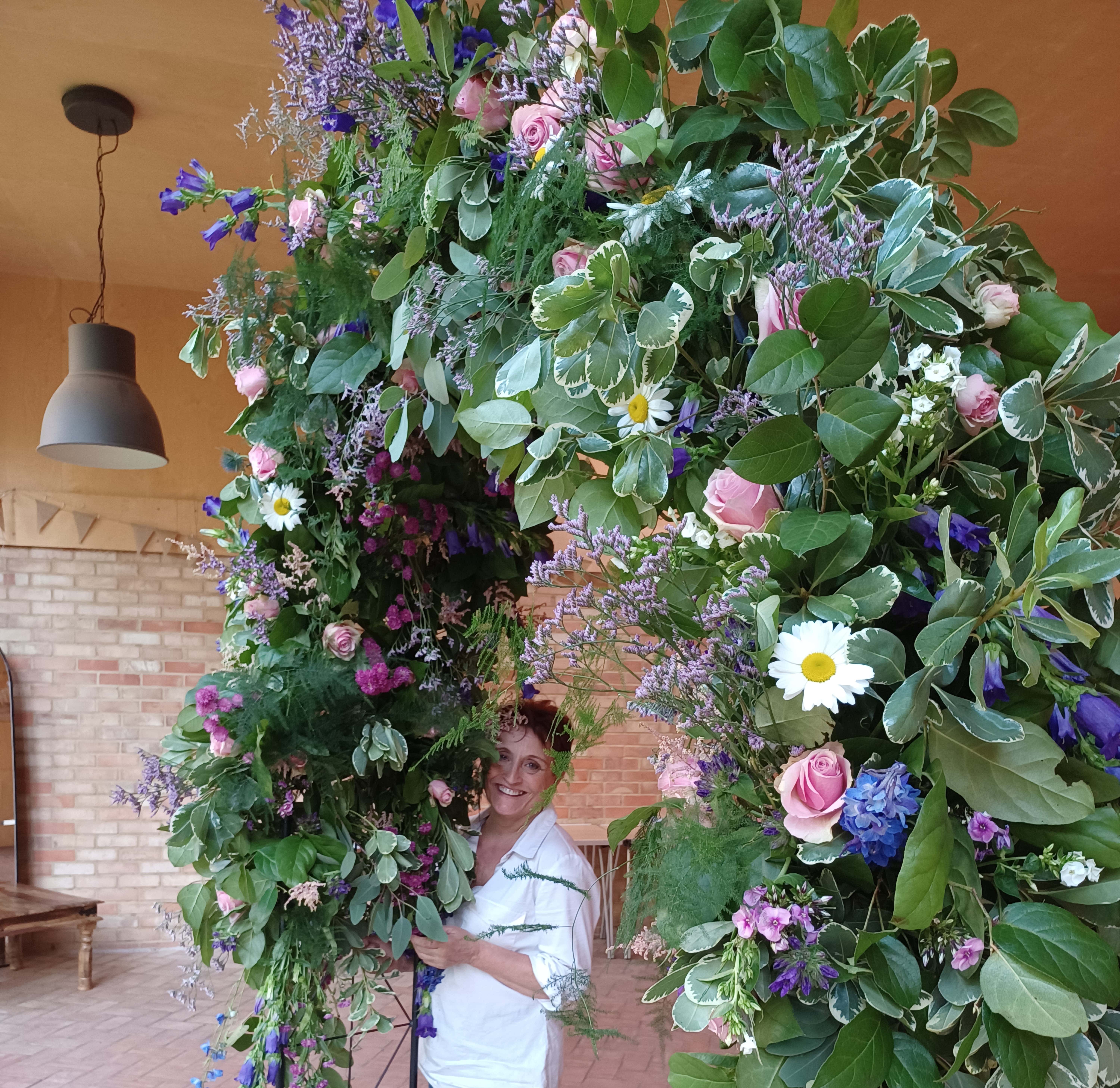 Wedding arch floral decorations