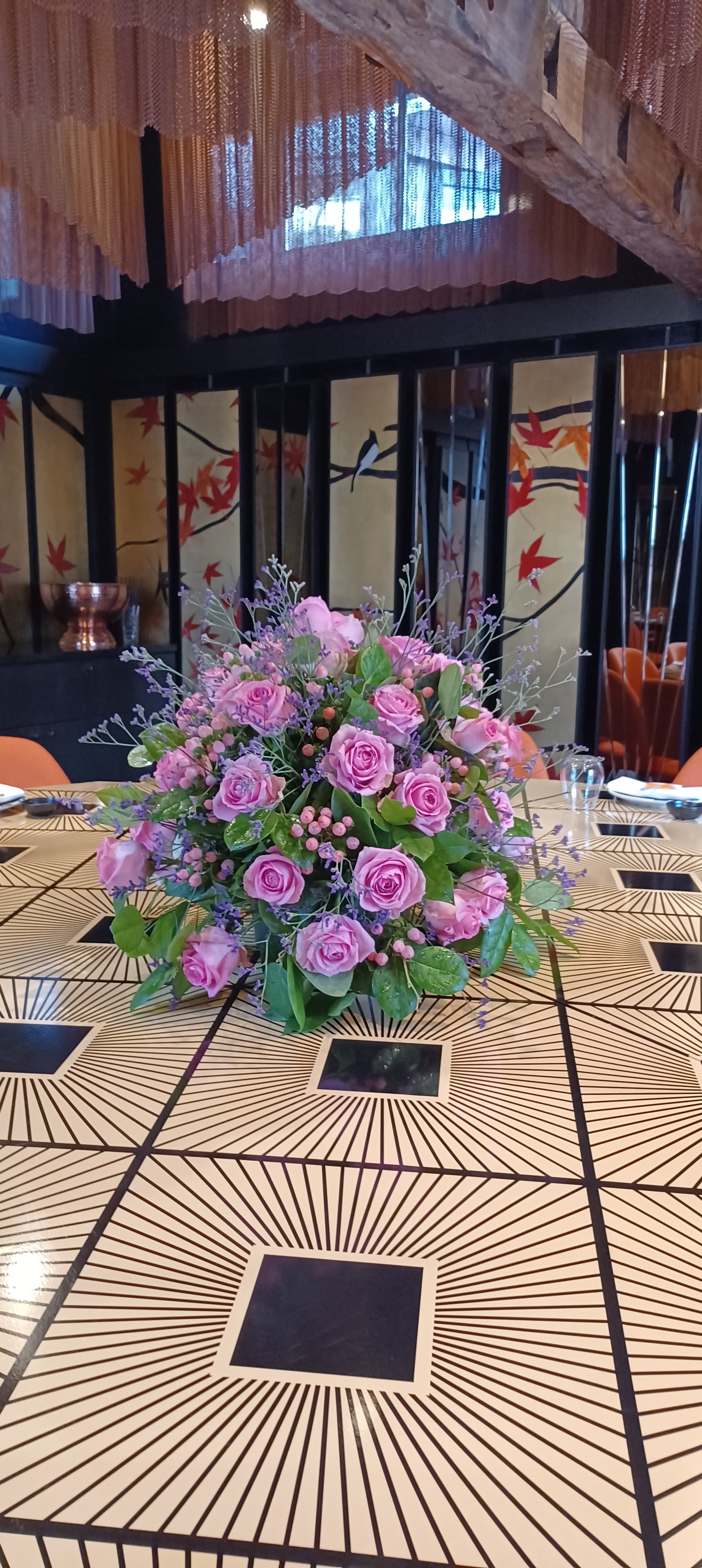 Main Floral centrepiece Private Dining at Sushi Samba with BARBIE 