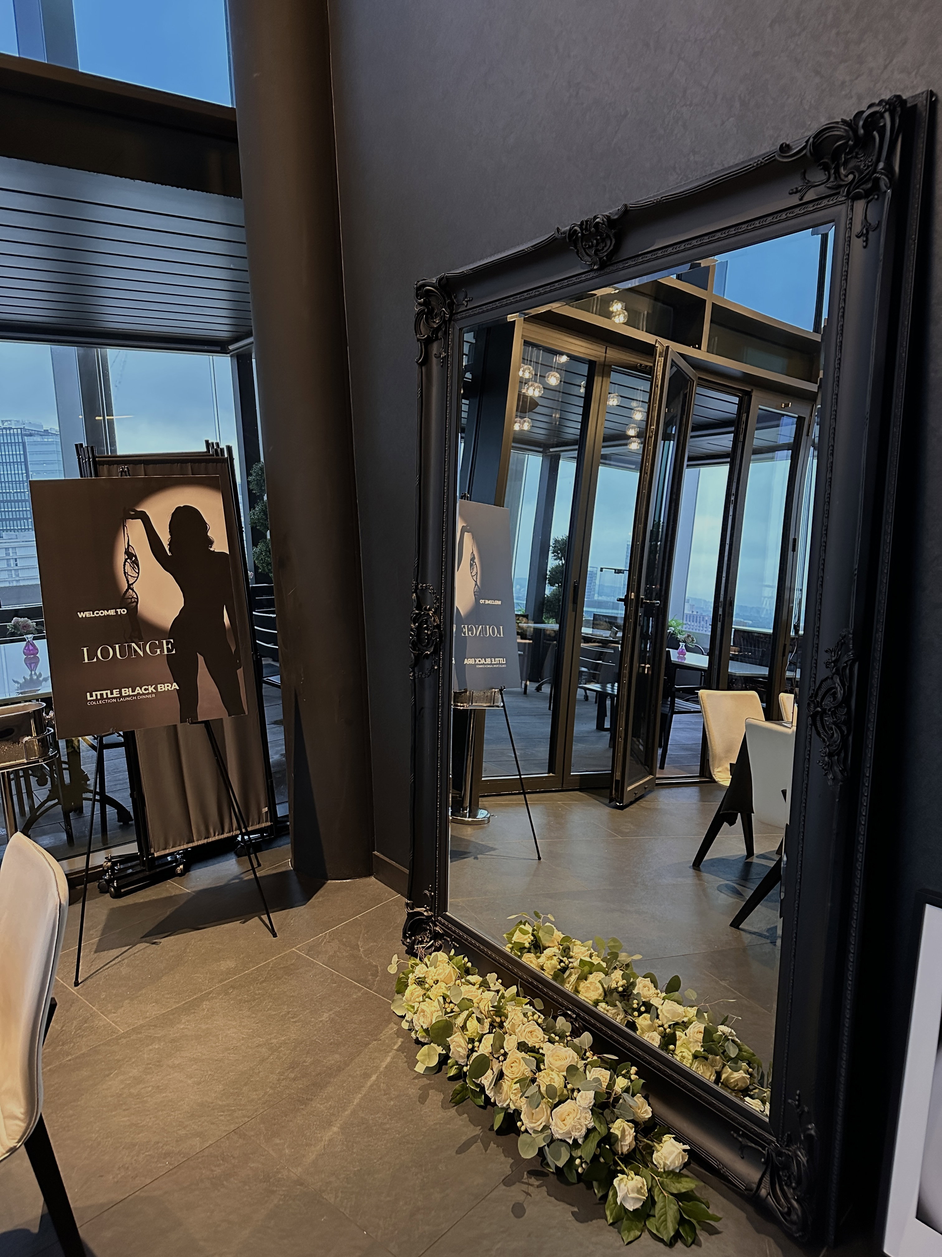 Lounge Underwear Little Black Bra Launch event dinner