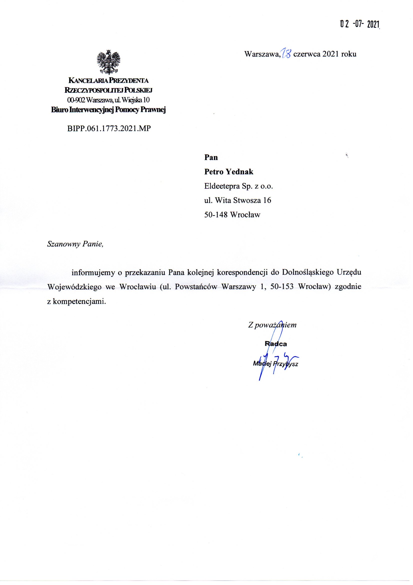 Prezydent Rzeczypospolitej Polskiej