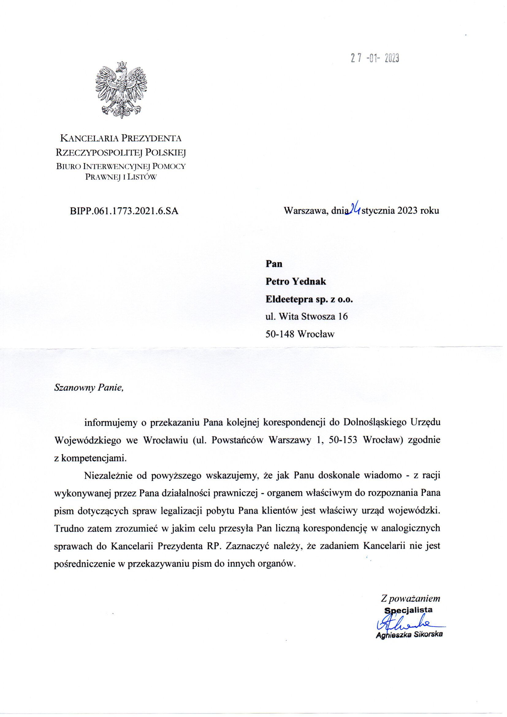 Prezydent Rzeczypospolitej Polskiej