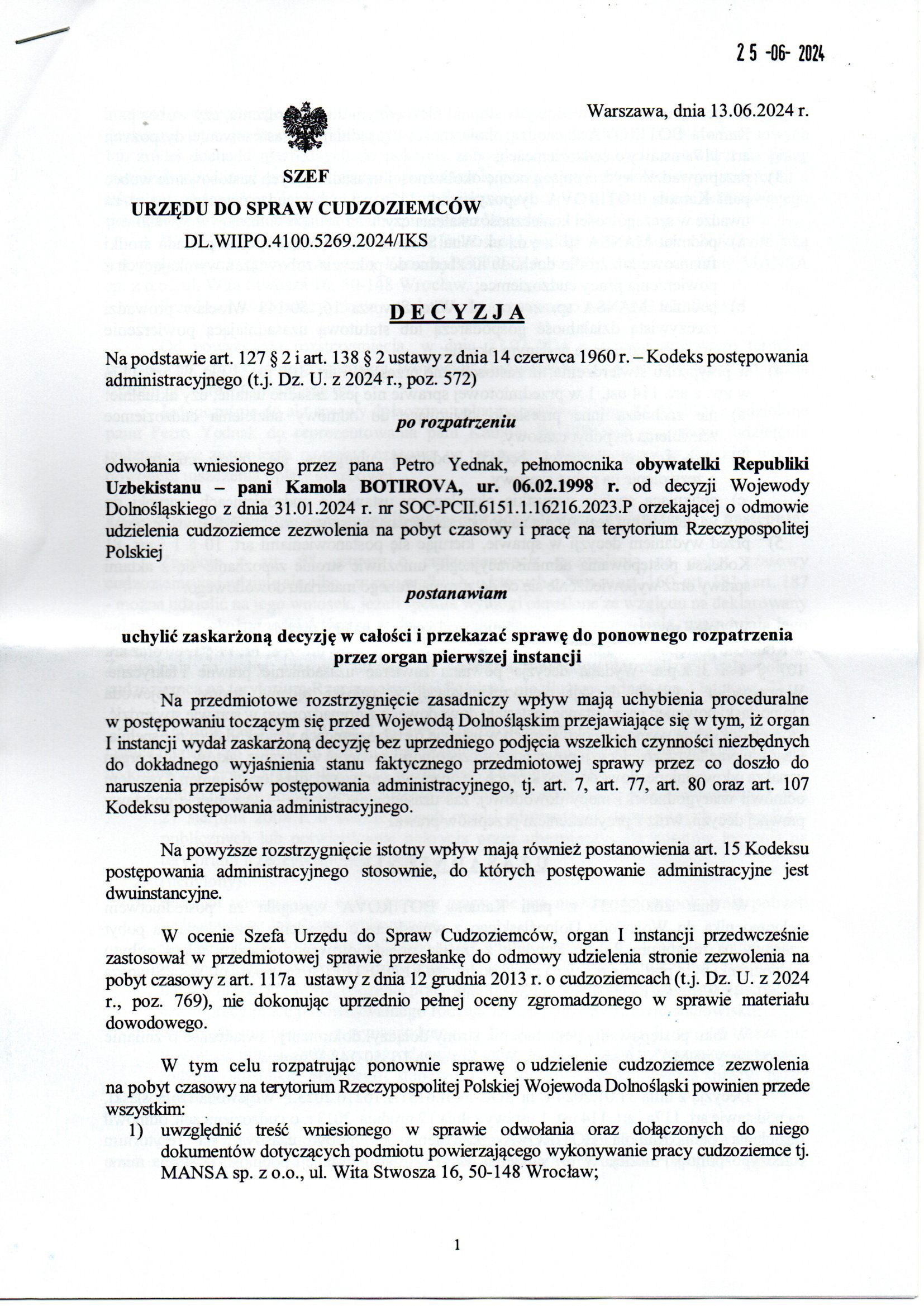 Urząd do Spraw Cudzoziemców