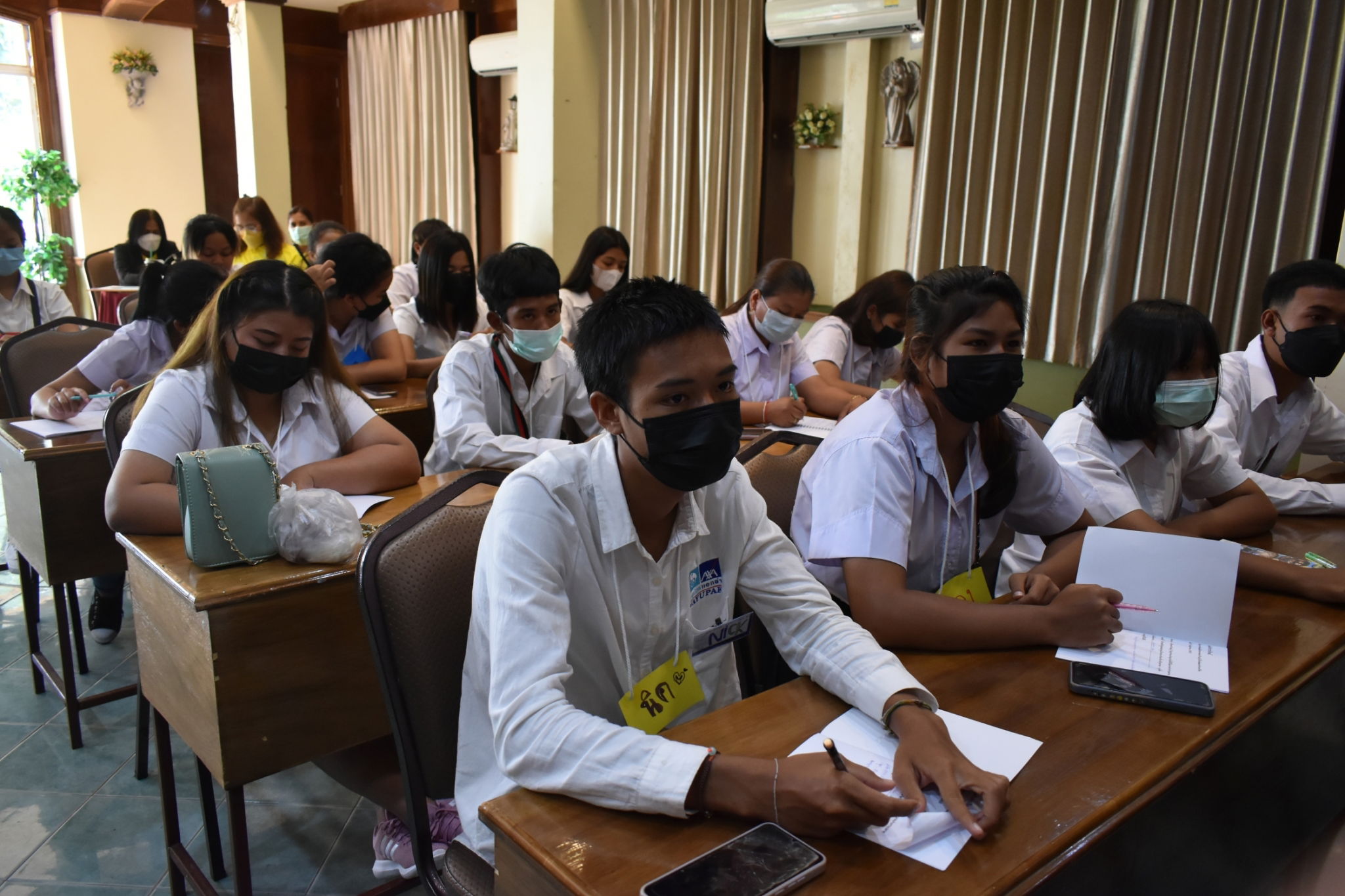 farm visit from a group of students and teachers of Non-Formal Education, Takua Pa District