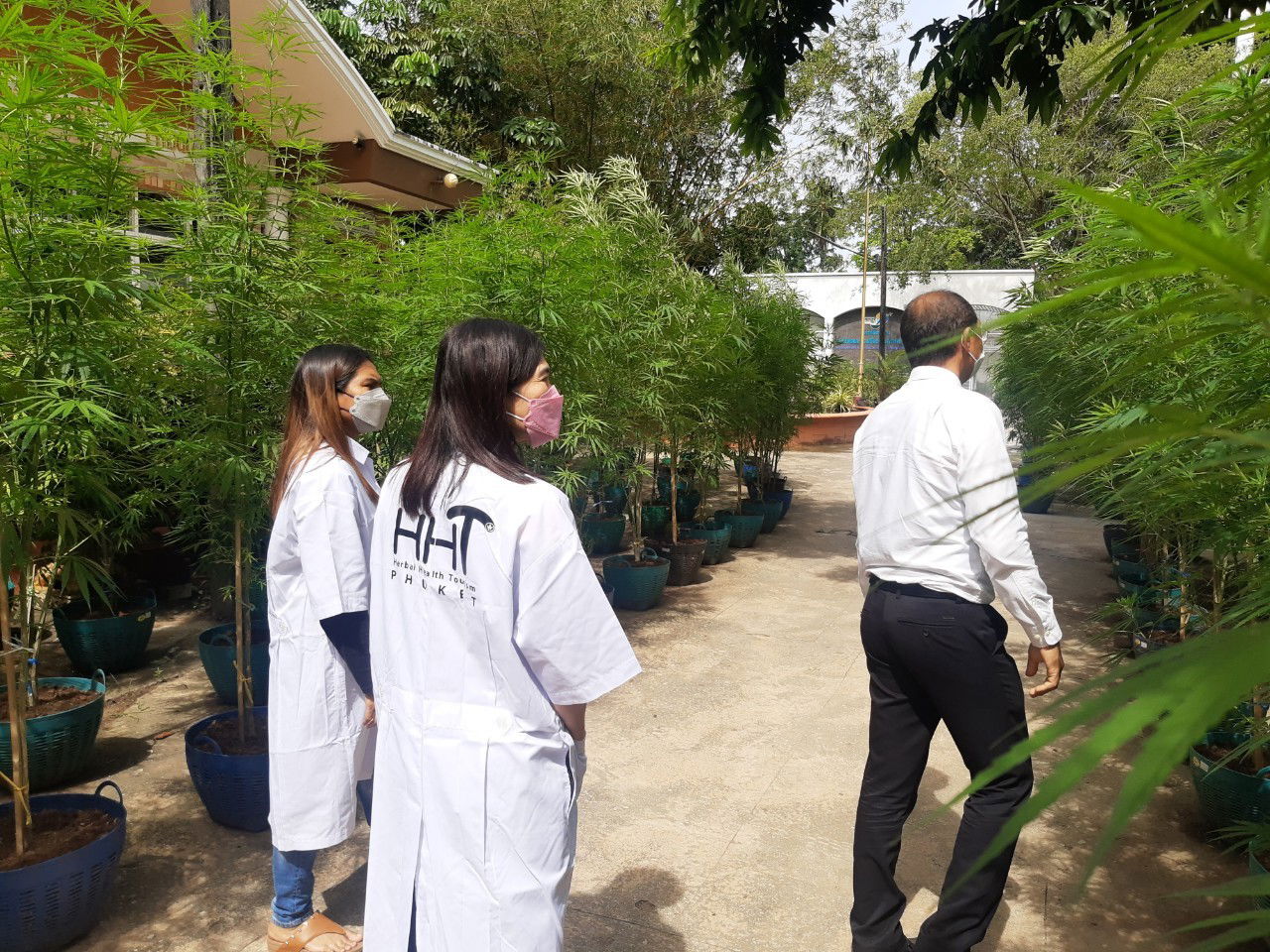farm visit from tourists