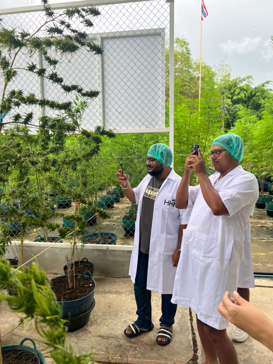 farm visit from Indian tourists