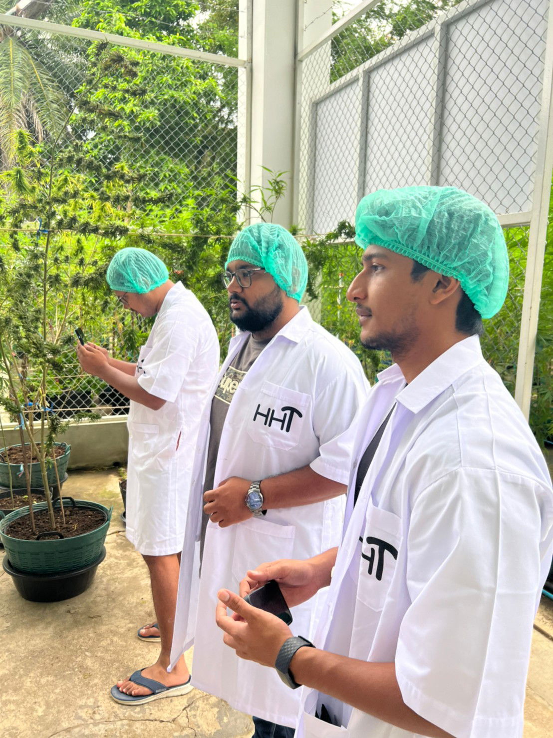 farm visit from Indian tourists