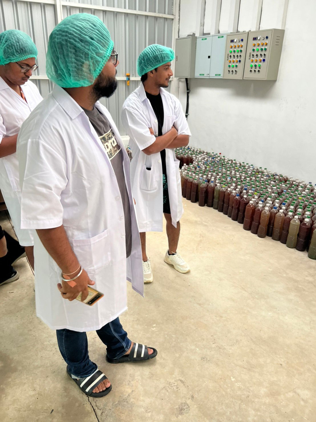 farm visit from Indian tourists