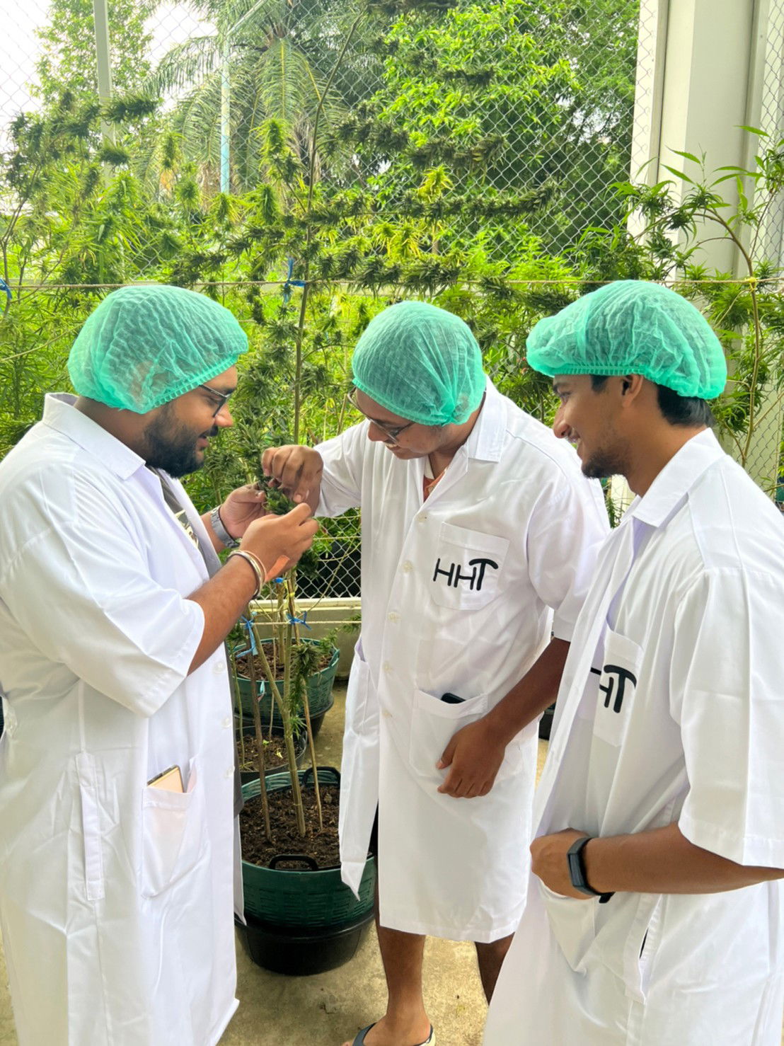 farm visit from Indian tourists