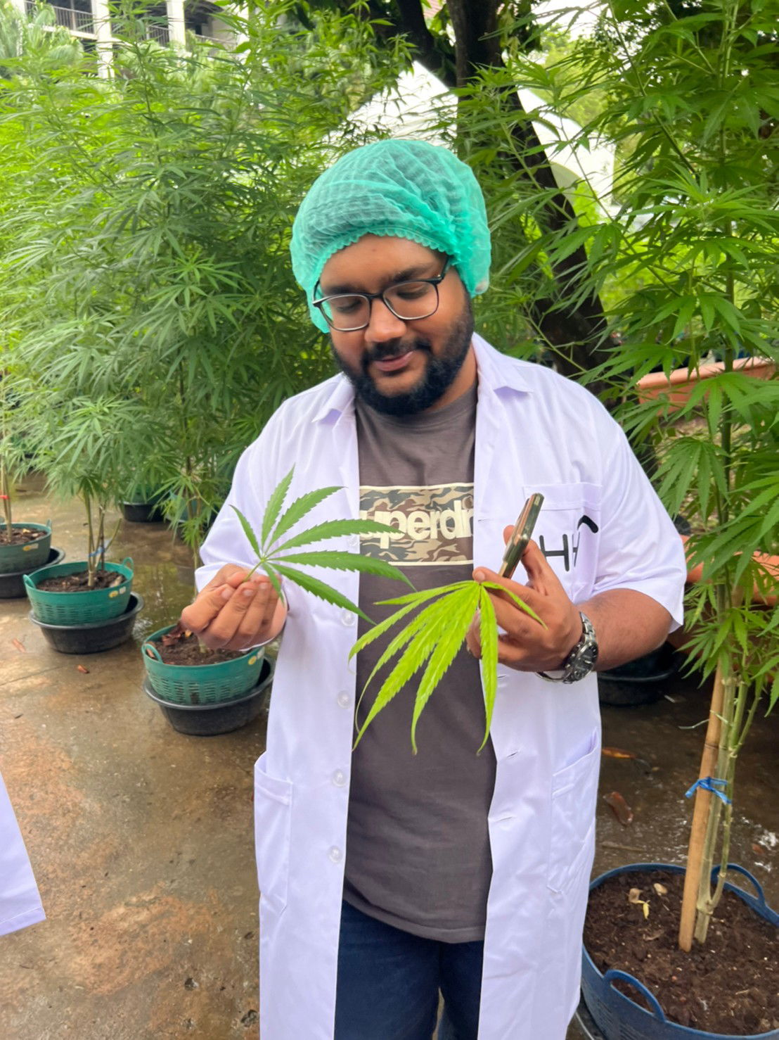 farm visit from Indian tourists