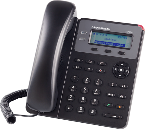 Grandstream GXP1610 (без POE) - IP телефон. 2 SIP аккаунта, 2 линии, нет подсветки экрана