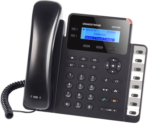 Grandstream GXP1628 - IP телефон. 2 SIP аккаунта, 2 линии, есть подсветка экрана, PoE, (1GbE)Gigabit Ethernet, 8 BLF