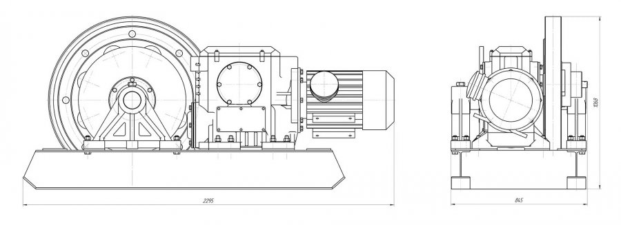 Схема лебедки ЛПК-10