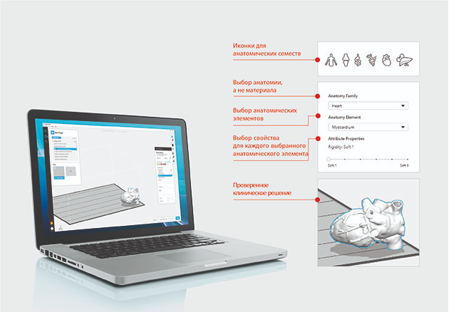 GrabCAD Print для Stratasys J750 Digital Anatomy