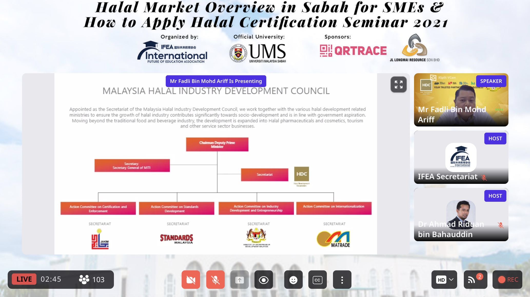 主題四 :《沙巴准备好成为国际清真中心？》Is Sabah Ready to Play its Role As A Global Halal Hub?