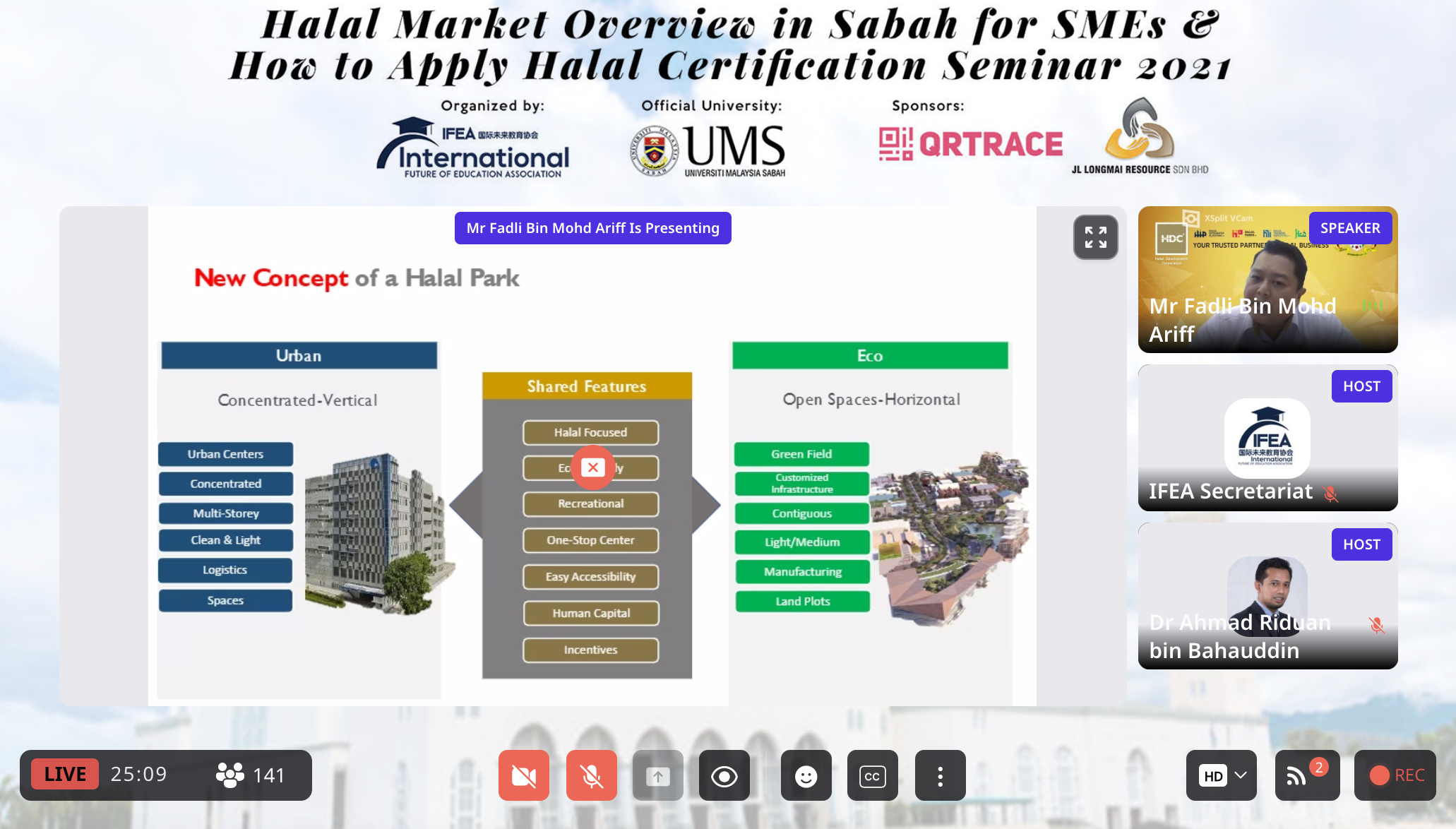 主題四 :《沙巴准备好成为国际清真中心？》Is Sabah Ready to Play its Role As A Global Halal Hub?