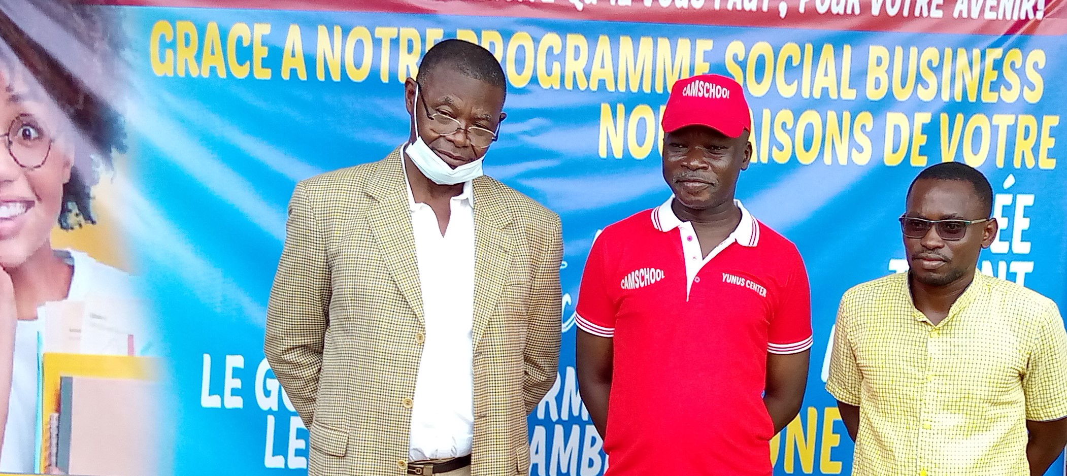 Perskonferensie op Saterdag 02 Oktober 2021 by Camschool oor die vennootskap wat met die Yunus -sentrum onderteken is