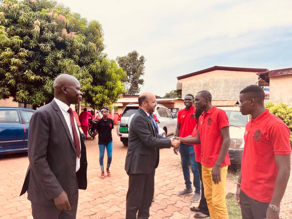 Besoek van die verteenwoordiger van die #unfpaCentralAfricaRepublic Dr Shible SAHABANI vergesel deur die Hoof van Jeugprogramme Dr Alexis NAÏSSEM (26 Mei 2023)