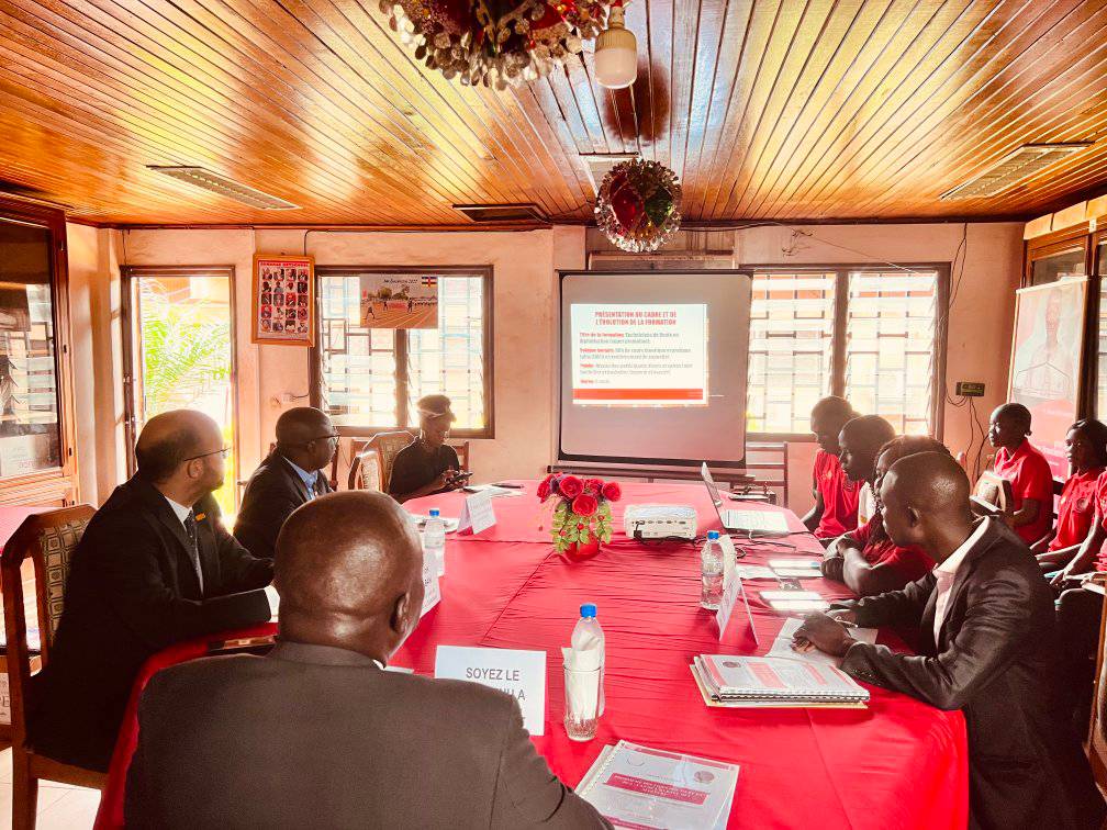 Besoek van die verteenwoordiger van die #unfpaCentralAfricaRepublic Dr Shible SAHABANI vergesel deur die Hoof van Jeugprogramme Dr Alexis NAÏSSEM (26 Mei 2023)