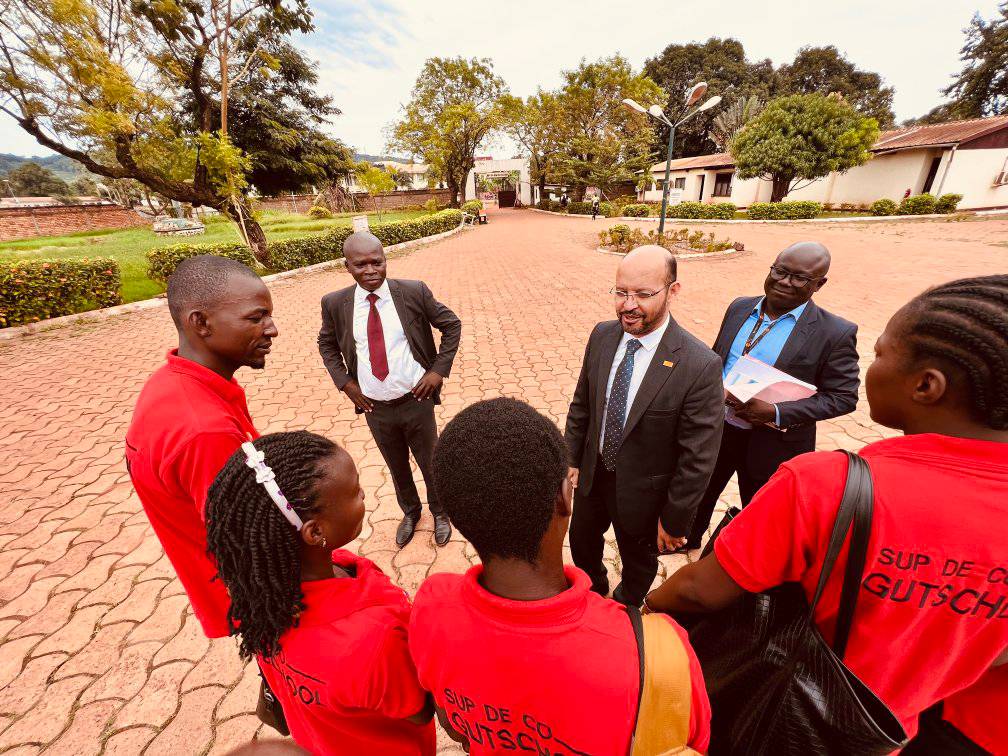 Besoek van die verteenwoordiger van die #unfpaCentralAfricaRepublic Dr Shible SAHABANI vergesel deur die Hoof van Jeugprogramme Dr Alexis NAÏSSEM (26 Mei 2023)