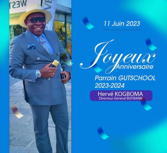 Voorspoed en lang lewe aan ons liewe #peetvader, Mnr. Ghislain Hervé KOGBOMA YOGO, #Algemene Direkteur van #BGFI_Bank Centrafrique wat vandag (11 Junie 2023) nog een kers doodblaas.