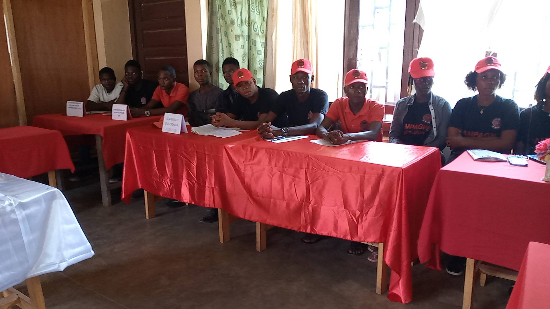 Ontvangs van die UNPC-afvaardigings by GUTSCHOOL (13 Julie 2023)