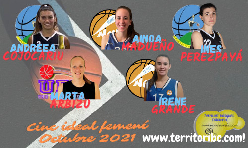 Mejor 1r. CQuinteto ideal femenino