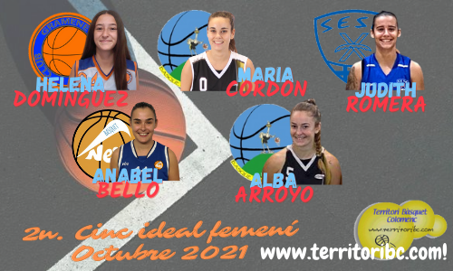 Mejor 2º. Quinteto Ideal femenino