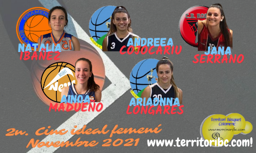 Mejor 2º. Quinteto Ideal femenino