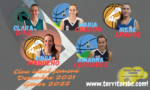 Mejor 1r. CQuinteto ideal femenino