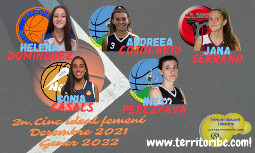 Mejor 2º. Quinteto Ideal femenino