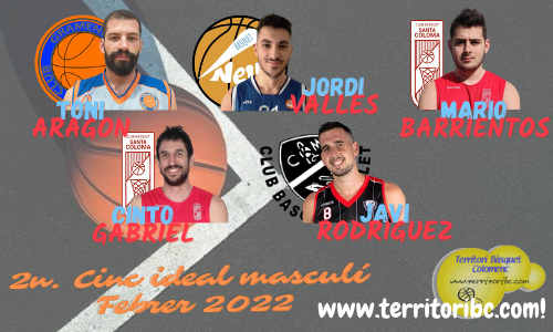 Mejor 2º. Quinteto Ideal masculino