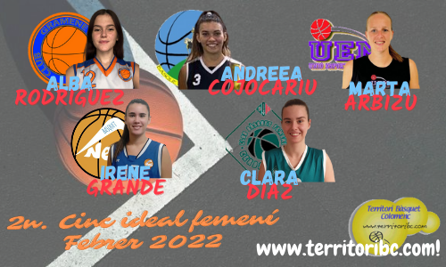 Mejor 2º. Quinteto Ideal femenino