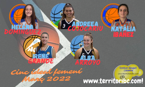 Mejor 1r. CQuinteto ideal femenino