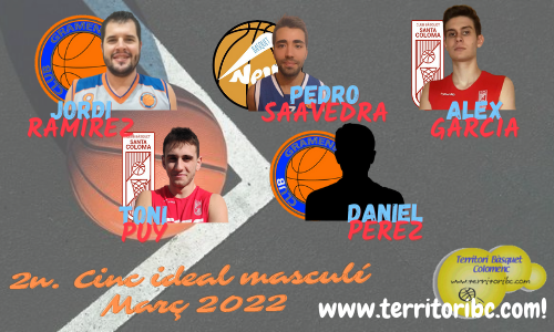 Mejor 2º. Quinteto Ideal masculino