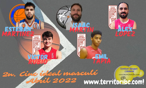 Mejor 2º. Quinteto Ideal masculino