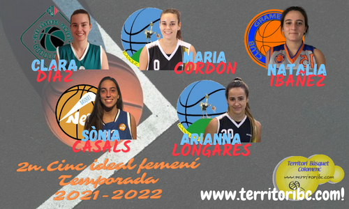 Mejor 1r. CQuinteto ideal femenino