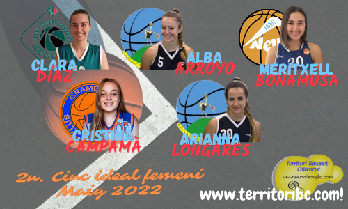 Mejor 2º. Quinteto Ideal femenino