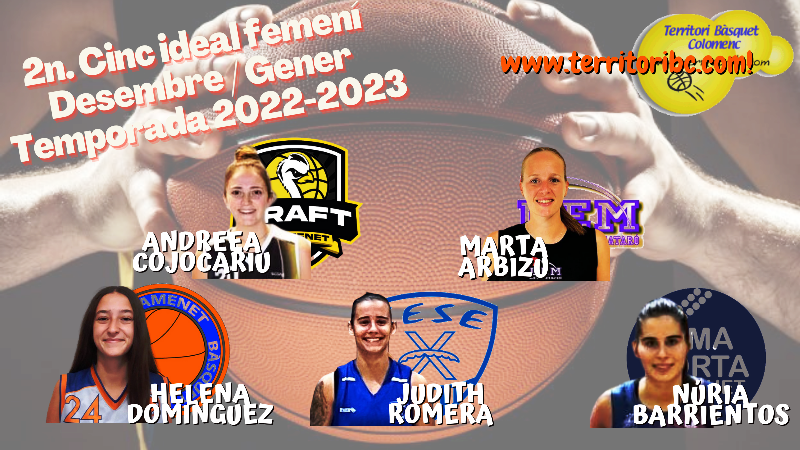 Mejor 2º. Quinteto Ideal femenino