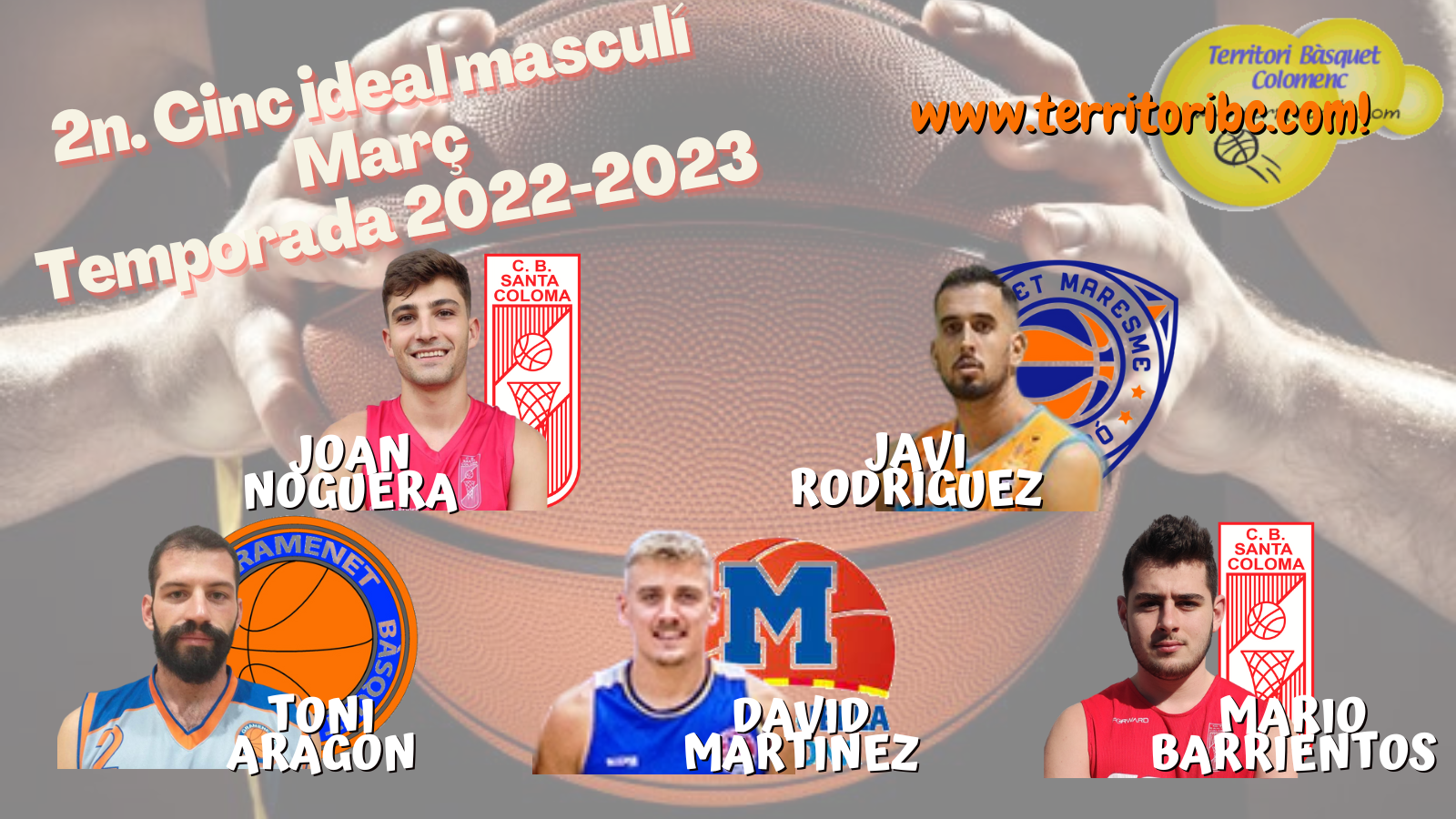 Mejor 2º. Quinteto Ideal masculino