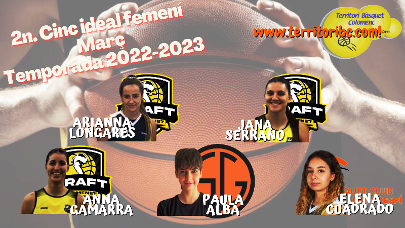 Mejor 2º. Quinteto Ideal femenino