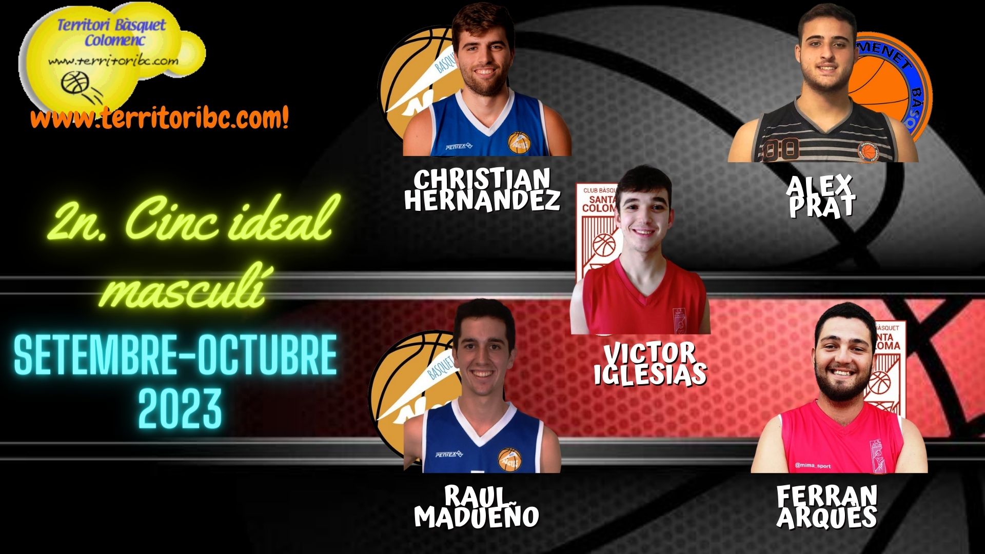 Mejor 2º. Quinteto Ideal masculino