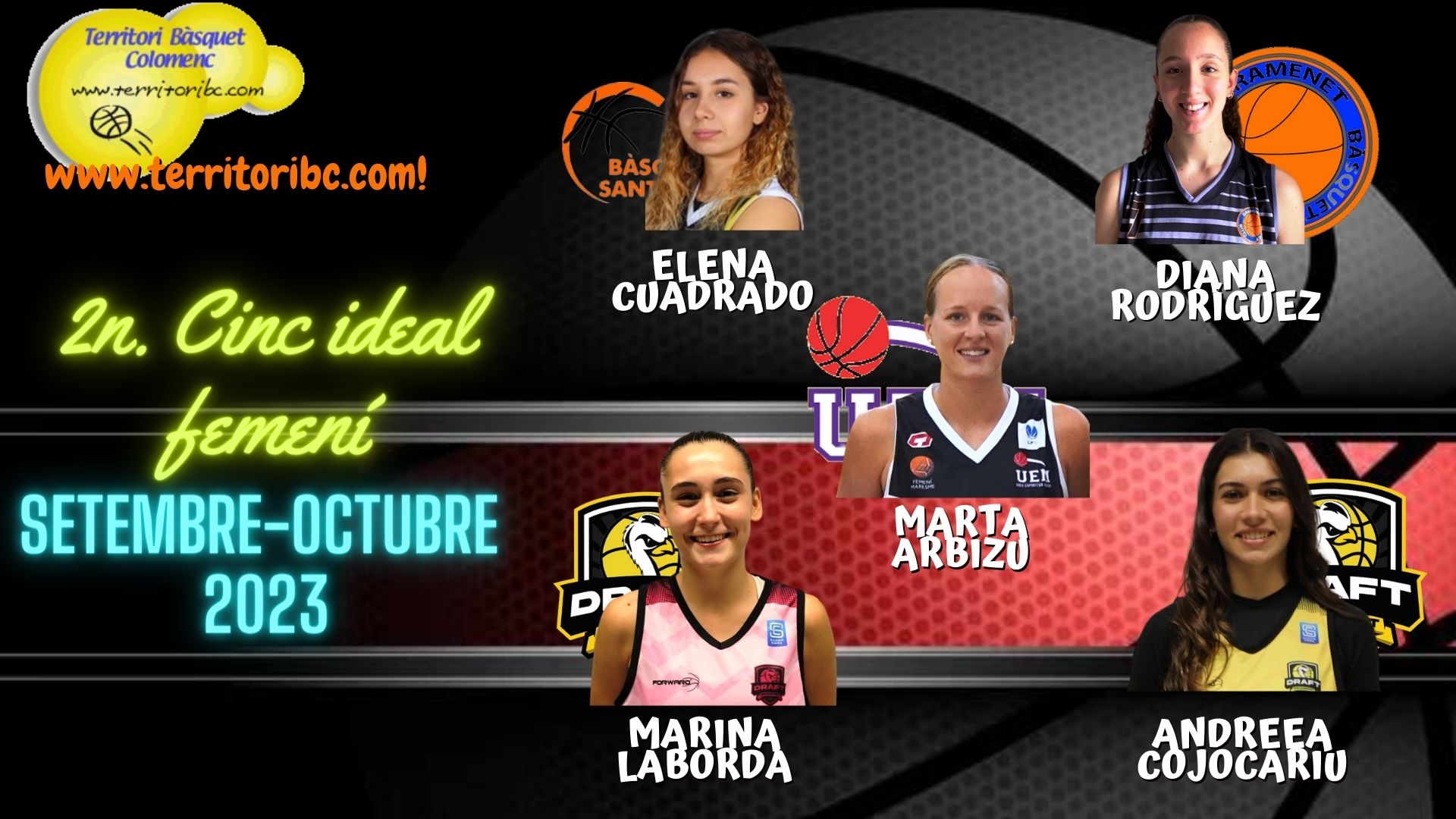Mejor 2º. Quinteto Ideal femenino